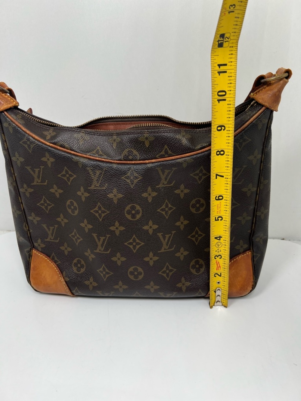 Louis Vuitton LV Shoulder Bag Boulogne 30 Brown Monogram - Picture 14 of 16
